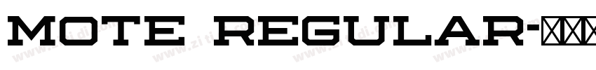 Mote Regular字体转换